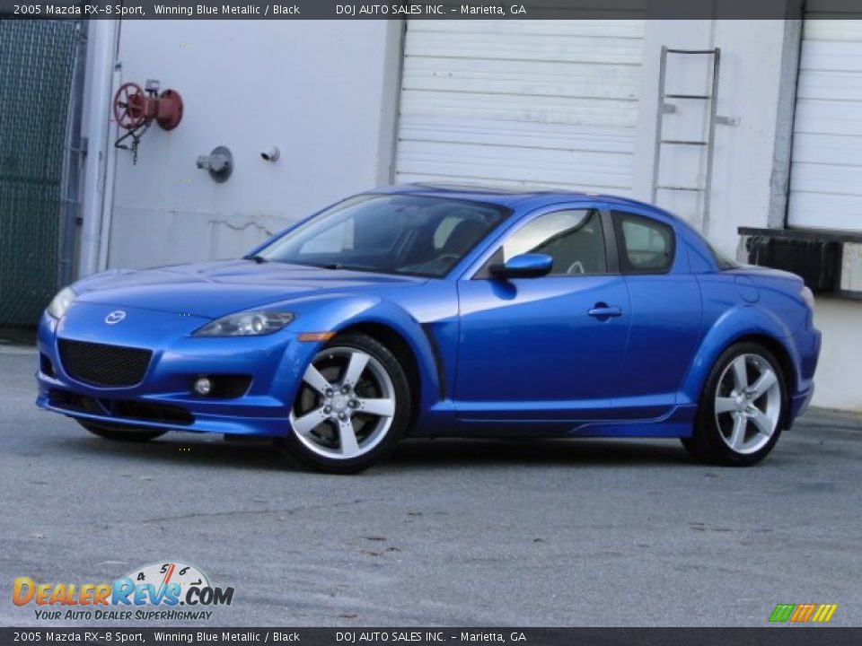 2005 Mazda RX-8 Sport Winning Blue Metallic / Black Photo #26
