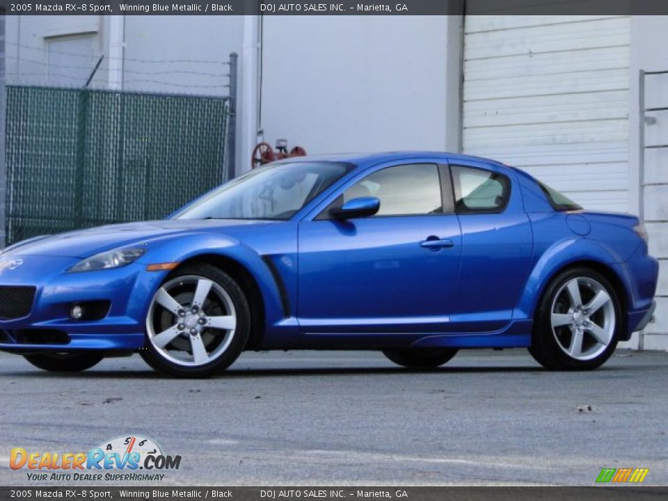 2005 Mazda RX-8 Sport Winning Blue Metallic / Black Photo #27