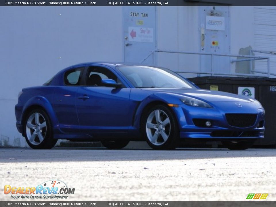 2005 Mazda RX-8 Sport Winning Blue Metallic / Black Photo #30