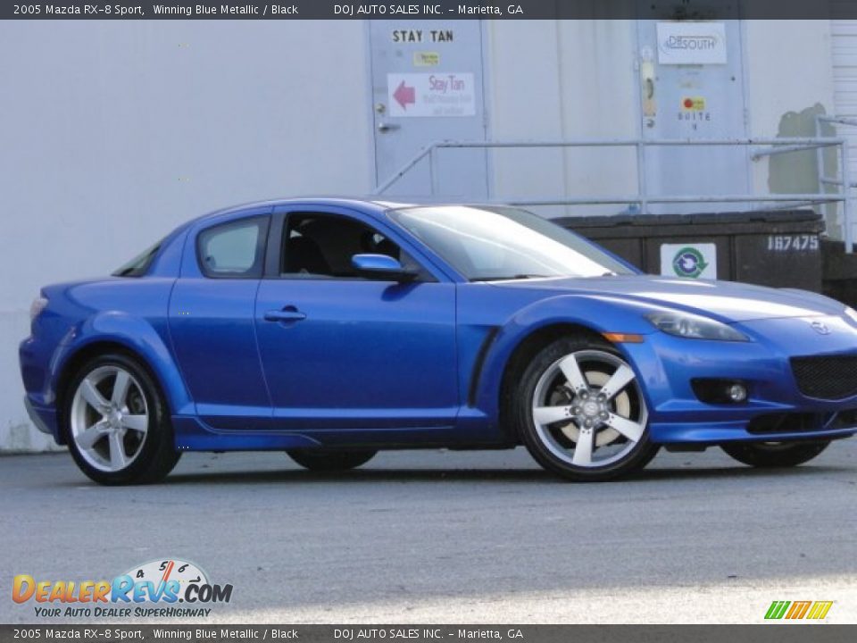 2005 Mazda RX-8 Sport Winning Blue Metallic / Black Photo #31