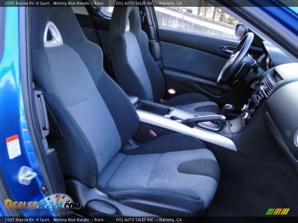 2005 Mazda RX-8 Sport Winning Blue Metallic / Black Photo #35