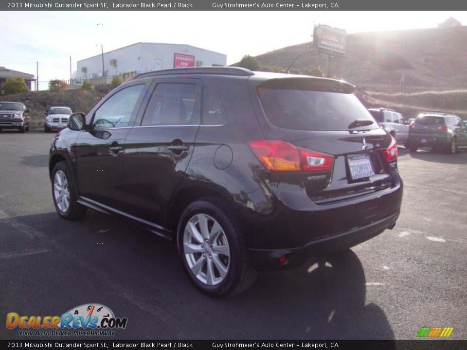2013 Mitsubishi Outlander Sport SE Labrador Black Pearl / Black Photo #5