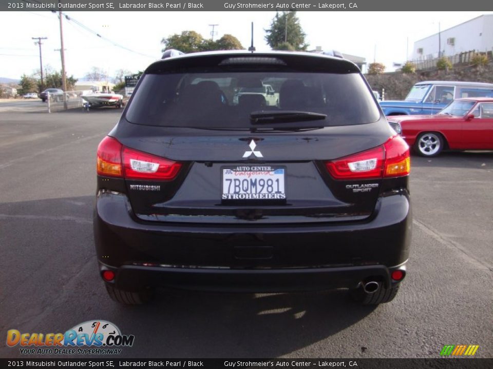 2013 Mitsubishi Outlander Sport SE Labrador Black Pearl / Black Photo #6