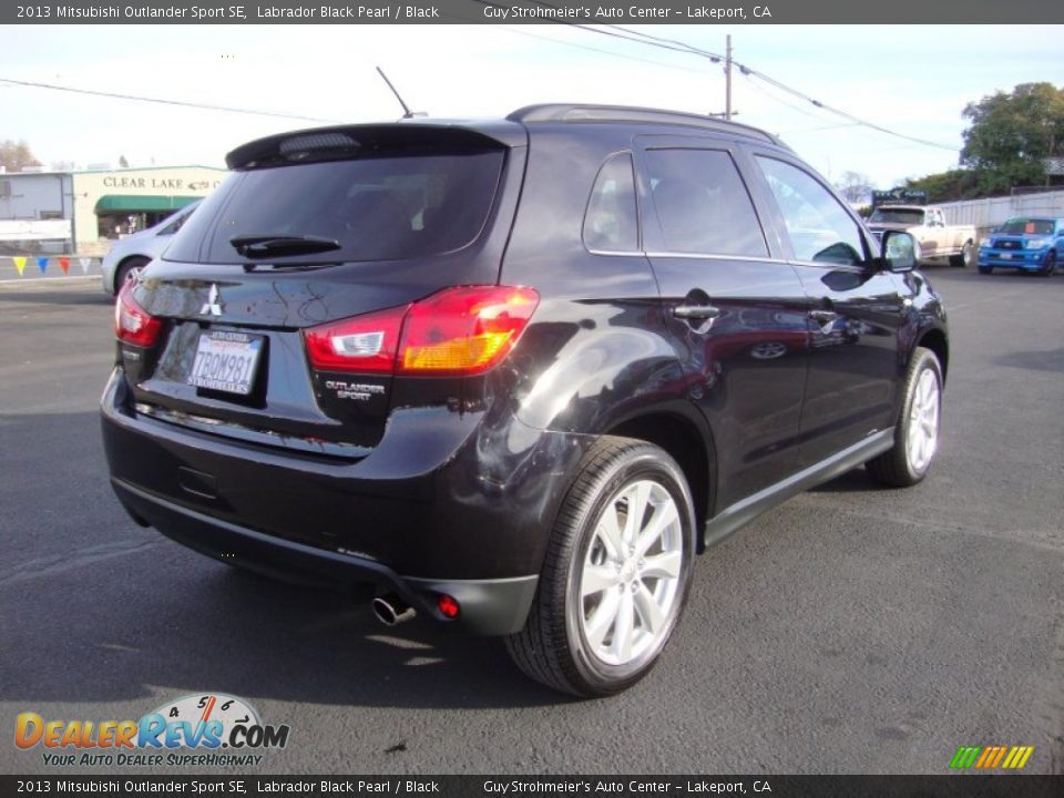 2013 Mitsubishi Outlander Sport SE Labrador Black Pearl / Black Photo #7