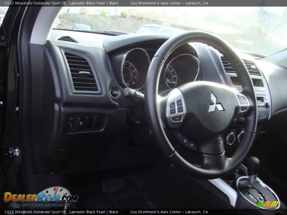 2013 Mitsubishi Outlander Sport SE Labrador Black Pearl / Black Photo #11