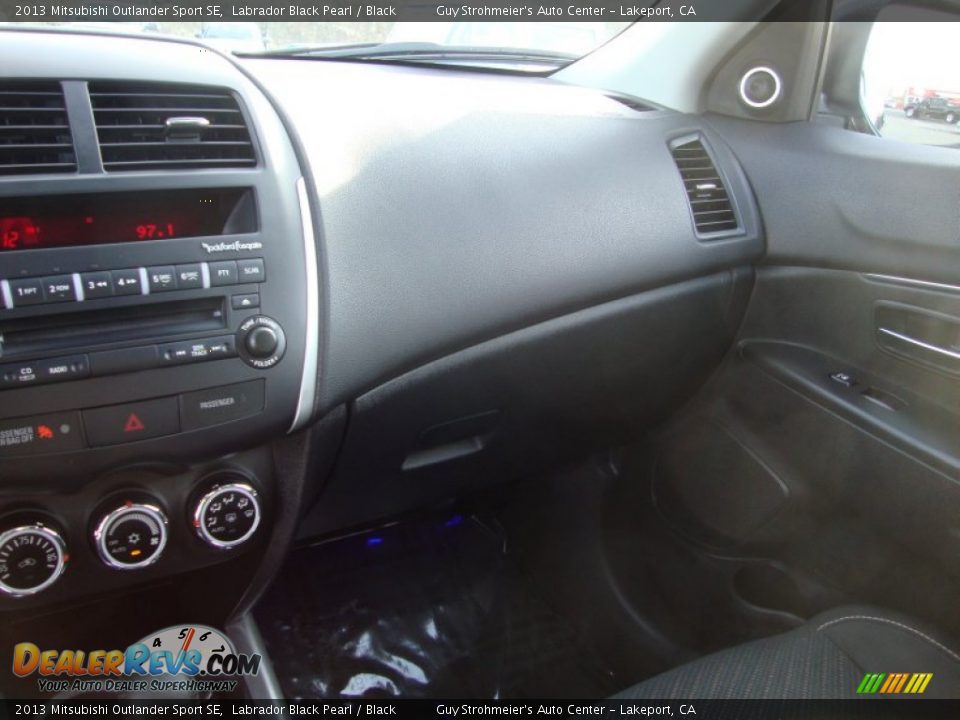 2013 Mitsubishi Outlander Sport SE Labrador Black Pearl / Black Photo #15