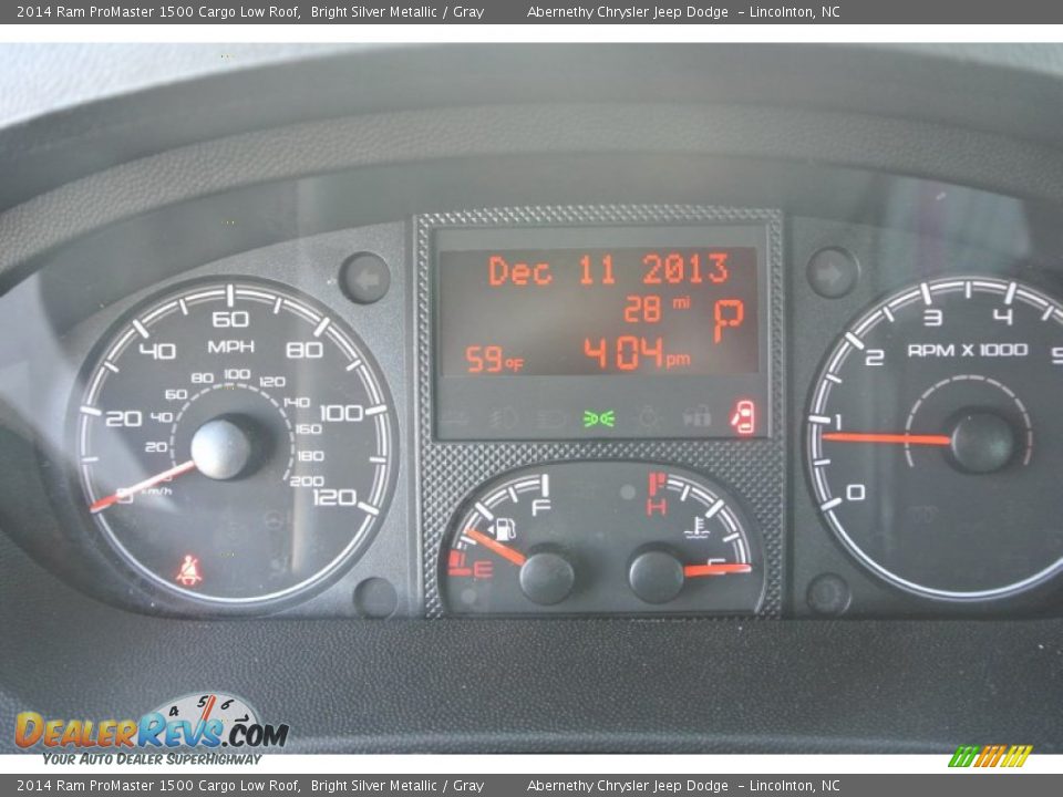 2014 Ram ProMaster 1500 Cargo Low Roof Gauges Photo #11