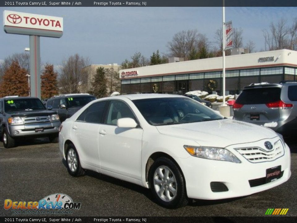 2011 Toyota Camry LE Super White / Ash Photo #1