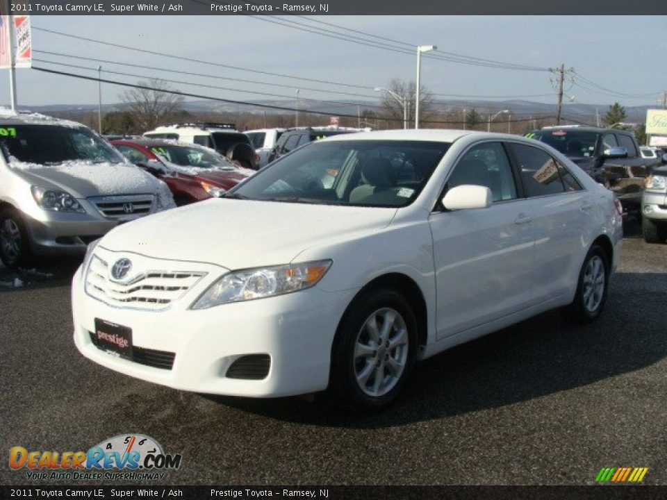 2011 Toyota Camry LE Super White / Ash Photo #3