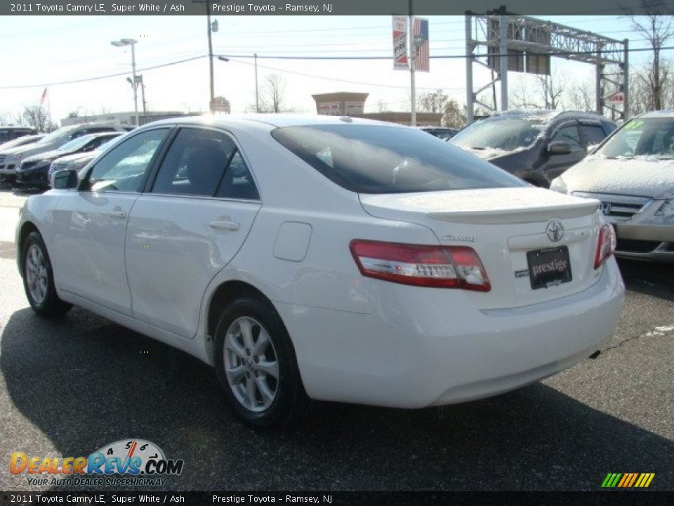 2011 Toyota Camry LE Super White / Ash Photo #4