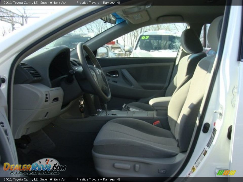 2011 Toyota Camry LE Super White / Ash Photo #7