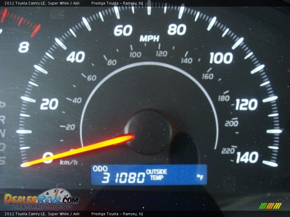 2011 Toyota Camry LE Super White / Ash Photo #10