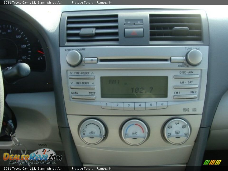 2011 Toyota Camry LE Super White / Ash Photo #11