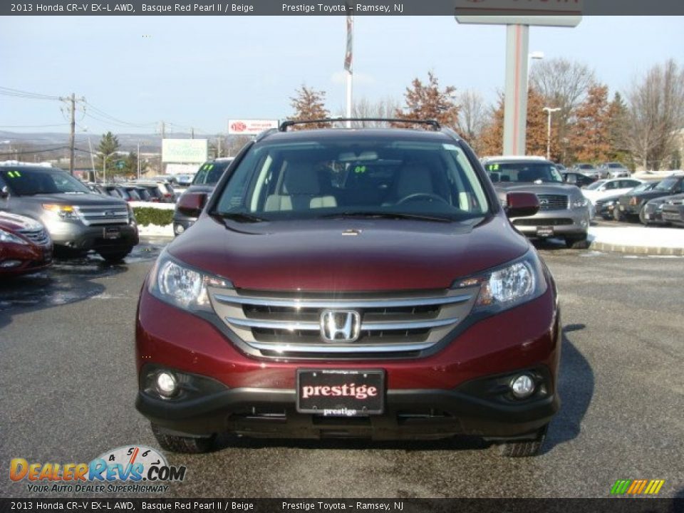 2013 Honda CR-V EX-L AWD Basque Red Pearl II / Beige Photo #2