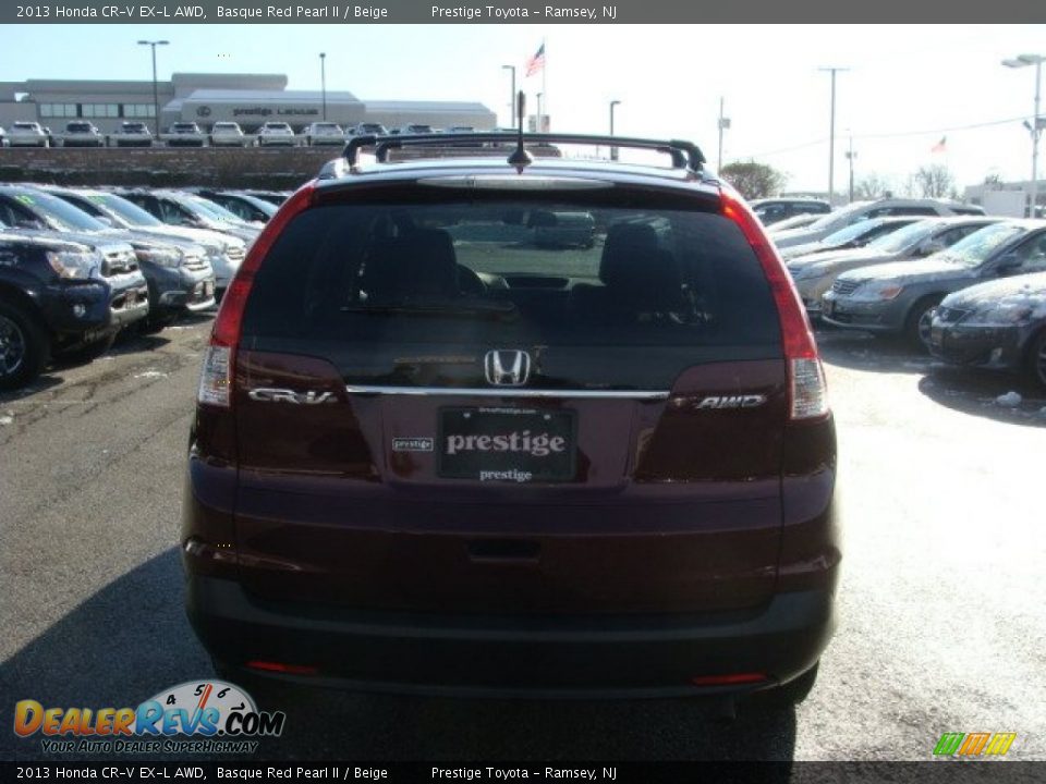 2013 Honda CR-V EX-L AWD Basque Red Pearl II / Beige Photo #5