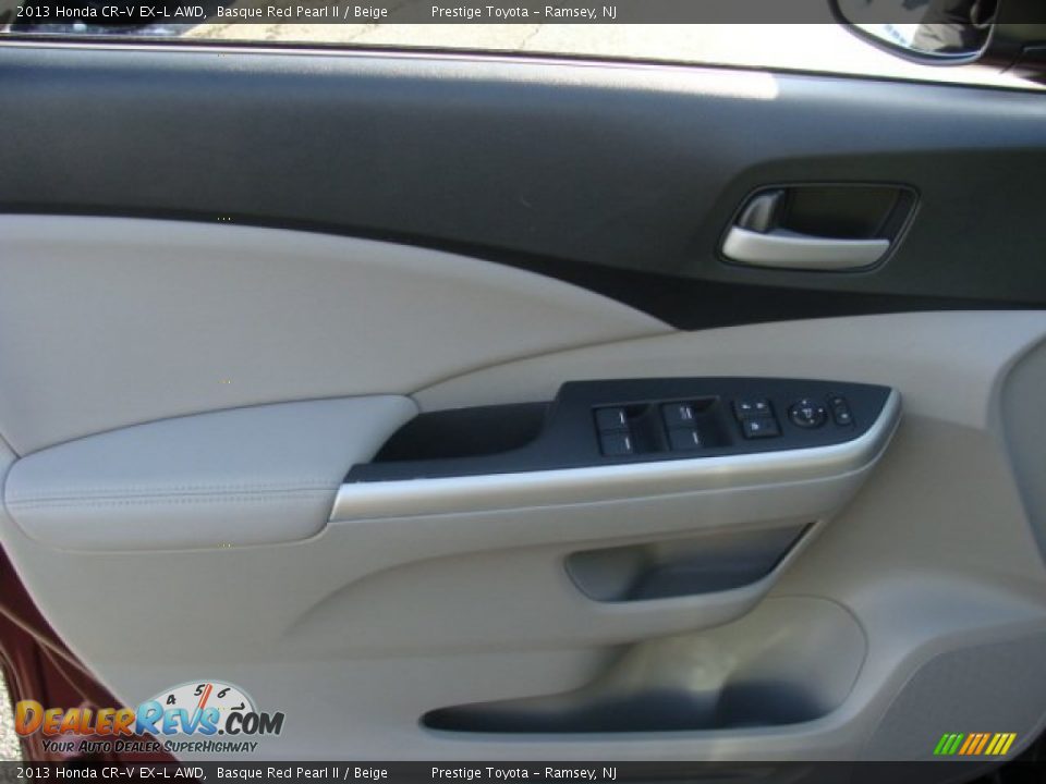 2013 Honda CR-V EX-L AWD Basque Red Pearl II / Beige Photo #6