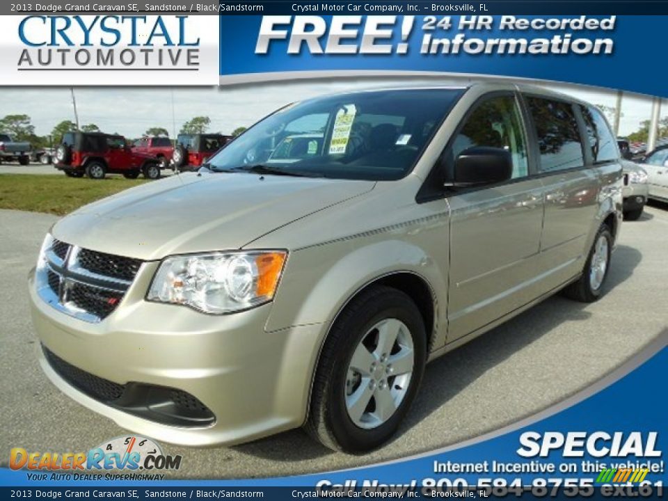 2013 Dodge Grand Caravan SE Sandstone / Black/Sandstorm Photo #1