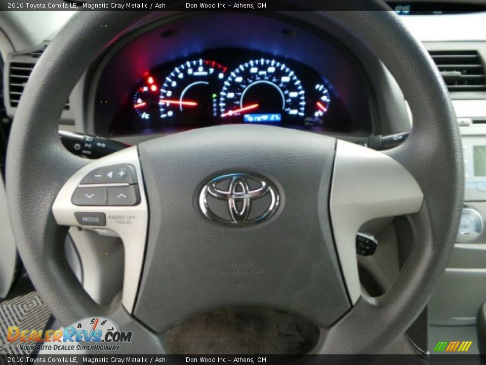 2010 Toyota Corolla LE Magnetic Gray Metallic / Ash Photo #16