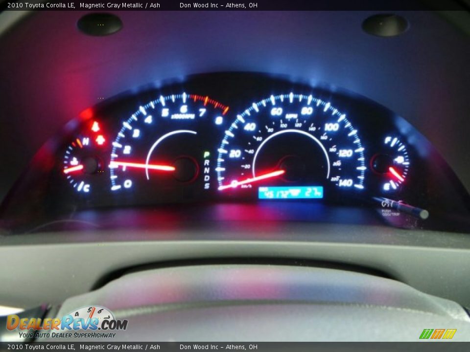 2010 Toyota Corolla LE Magnetic Gray Metallic / Ash Photo #21
