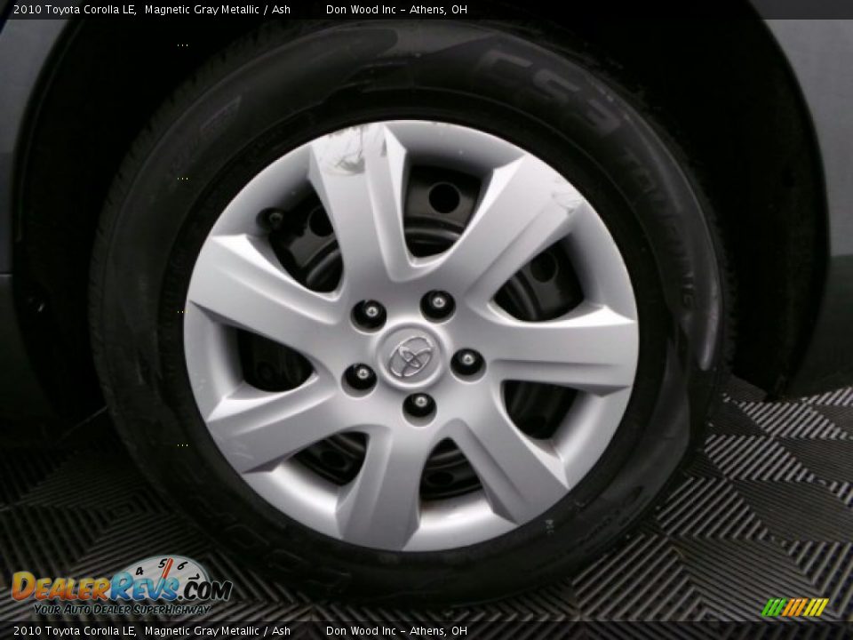 2010 Toyota Corolla LE Magnetic Gray Metallic / Ash Photo #28