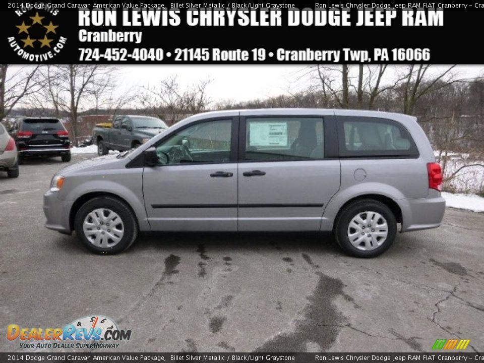 2014 Dodge Grand Caravan American Value Package Billet Silver Metallic / Black/Light Graystone Photo #1