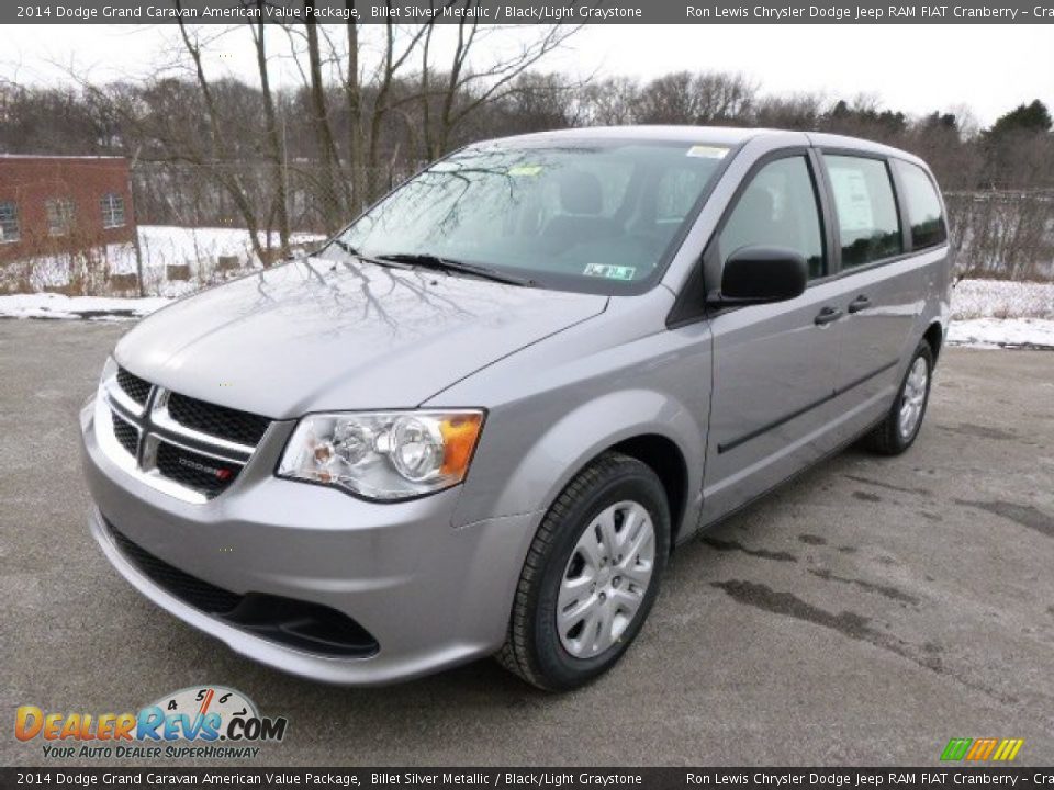 2014 Dodge Grand Caravan American Value Package Billet Silver Metallic / Black/Light Graystone Photo #2
