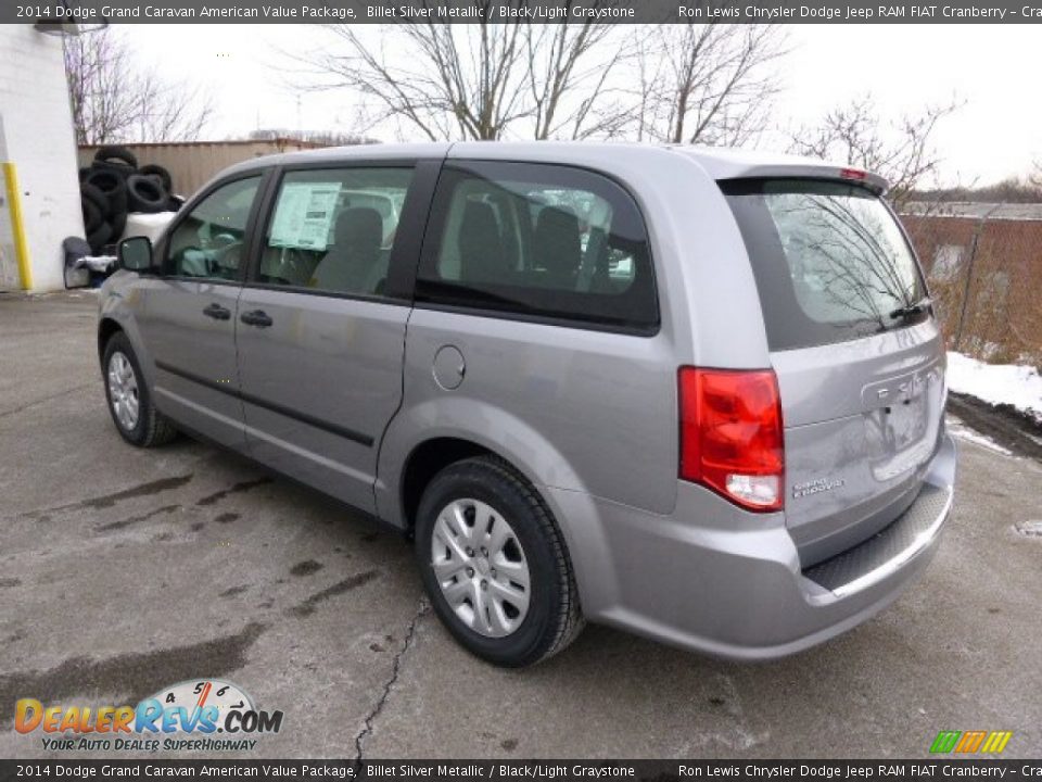 2014 Dodge Grand Caravan American Value Package Billet Silver Metallic / Black/Light Graystone Photo #8