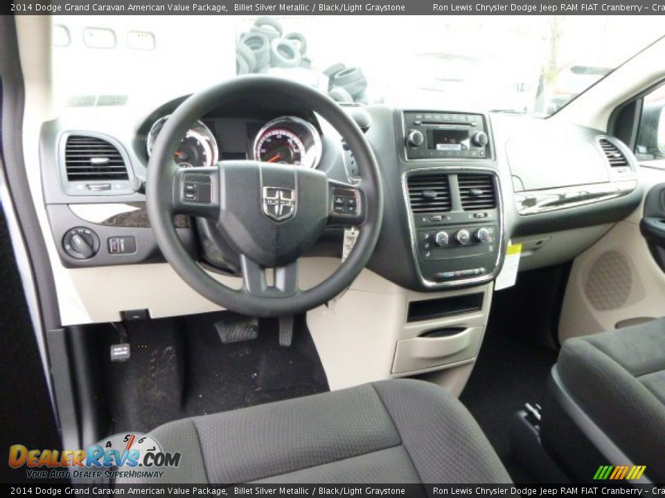 2014 Dodge Grand Caravan American Value Package Billet Silver Metallic / Black/Light Graystone Photo #14