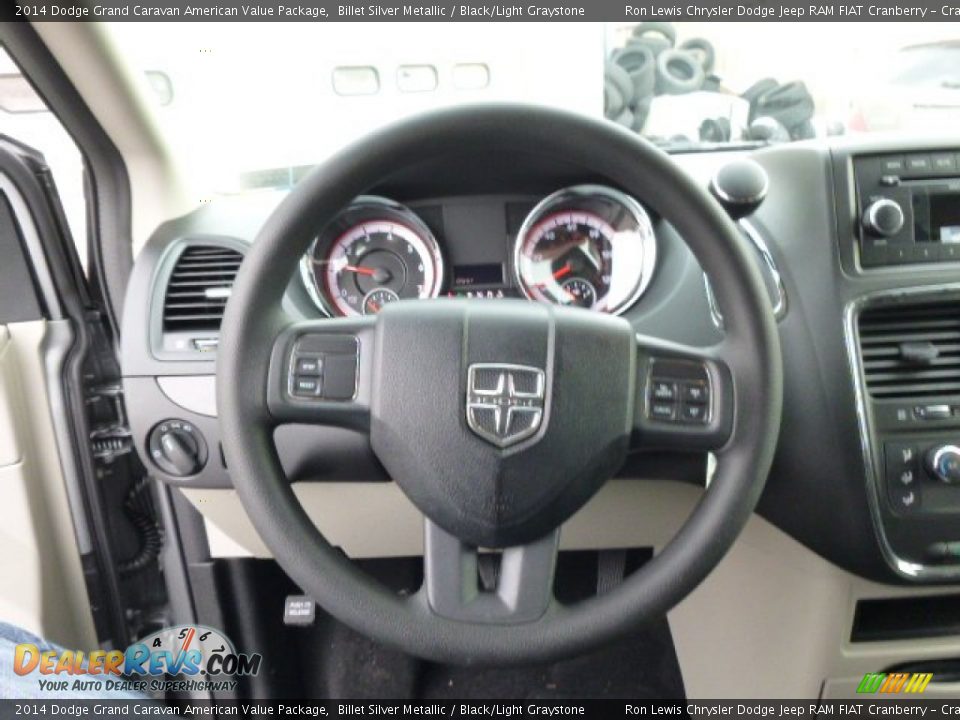 2014 Dodge Grand Caravan American Value Package Billet Silver Metallic / Black/Light Graystone Photo #17