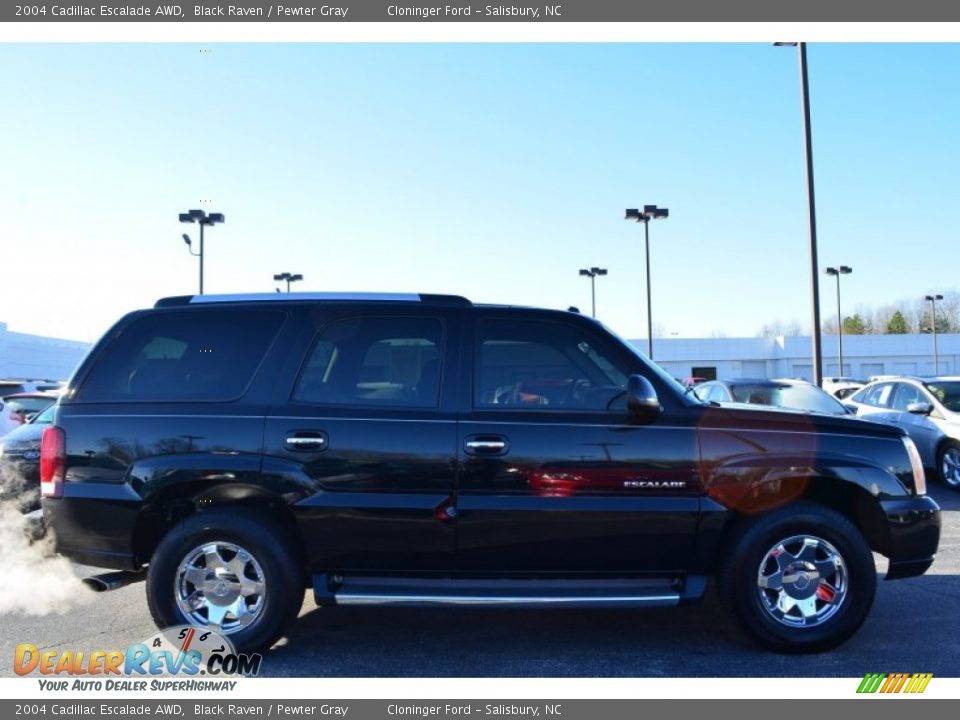 2004 Cadillac Escalade AWD Black Raven / Pewter Gray Photo #2