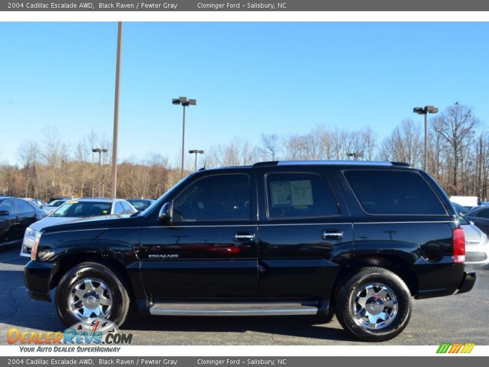 2004 Cadillac Escalade AWD Black Raven / Pewter Gray Photo #6