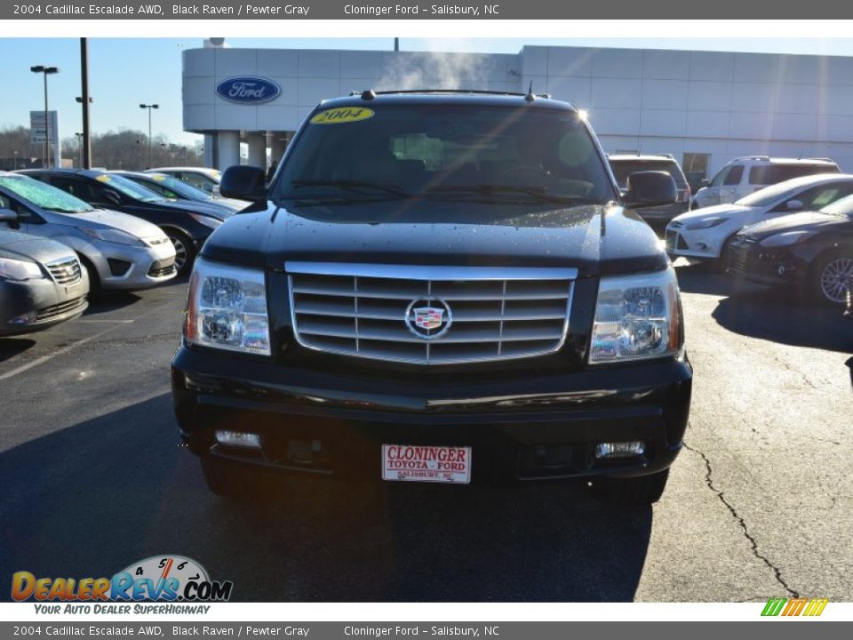 2004 Cadillac Escalade AWD Black Raven / Pewter Gray Photo #7