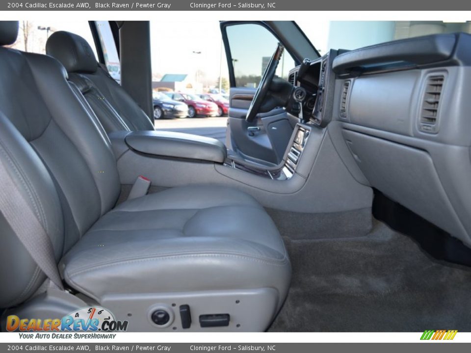 2004 Cadillac Escalade AWD Black Raven / Pewter Gray Photo #13