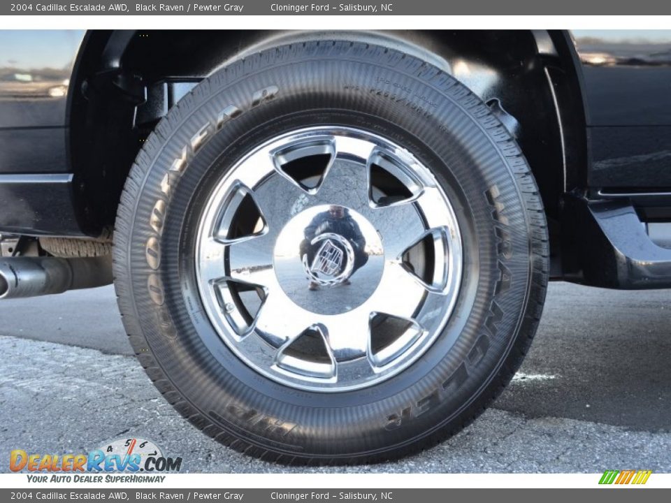 2004 Cadillac Escalade AWD Black Raven / Pewter Gray Photo #18