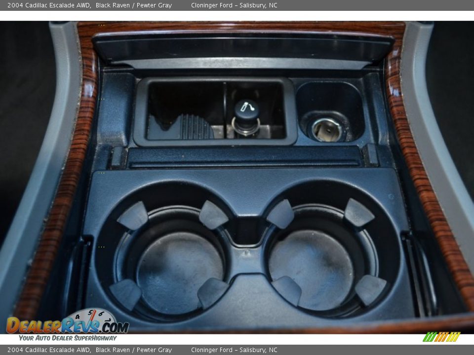 2004 Cadillac Escalade AWD Black Raven / Pewter Gray Photo #26