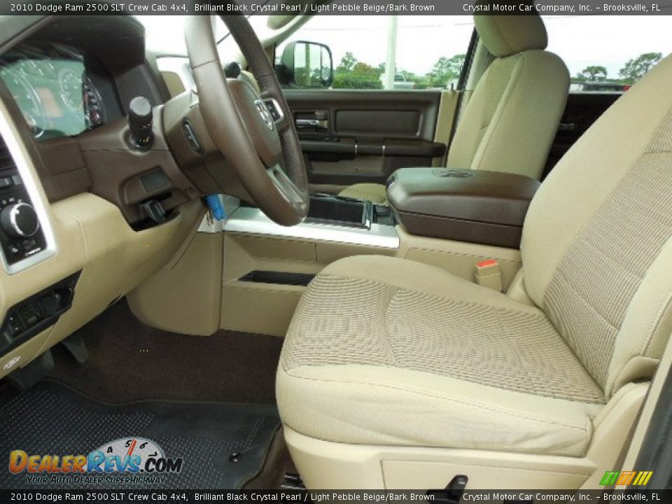 2010 Dodge Ram 2500 SLT Crew Cab 4x4 Brilliant Black Crystal Pearl / Light Pebble Beige/Bark Brown Photo #4