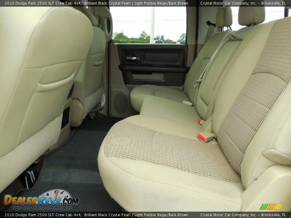 2010 Dodge Ram 2500 SLT Crew Cab 4x4 Brilliant Black Crystal Pearl / Light Pebble Beige/Bark Brown Photo #5