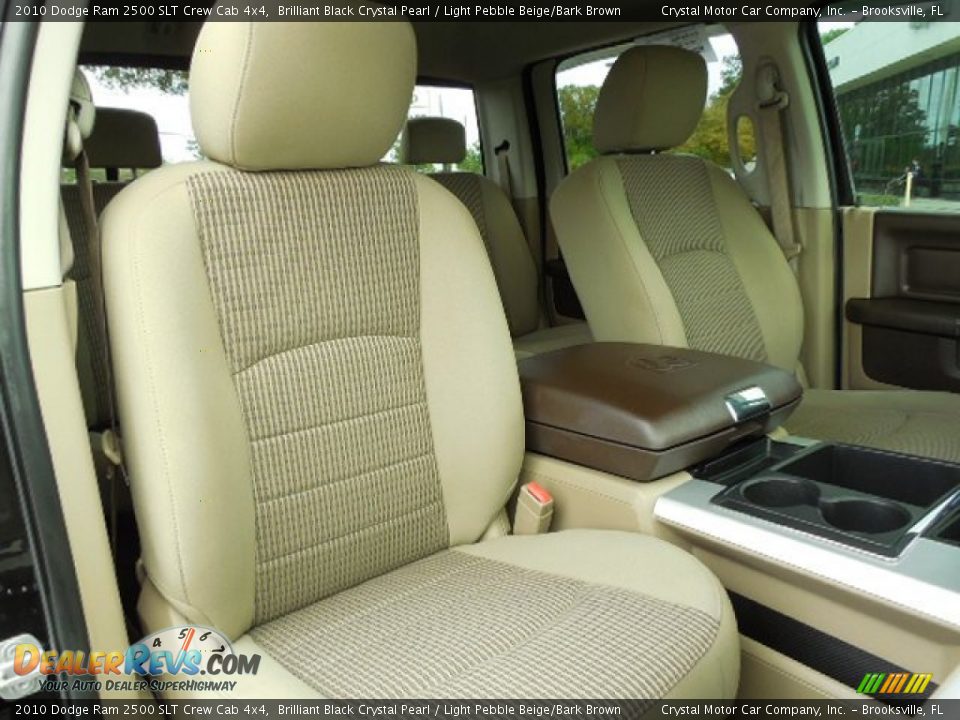 2010 Dodge Ram 2500 SLT Crew Cab 4x4 Brilliant Black Crystal Pearl / Light Pebble Beige/Bark Brown Photo #12