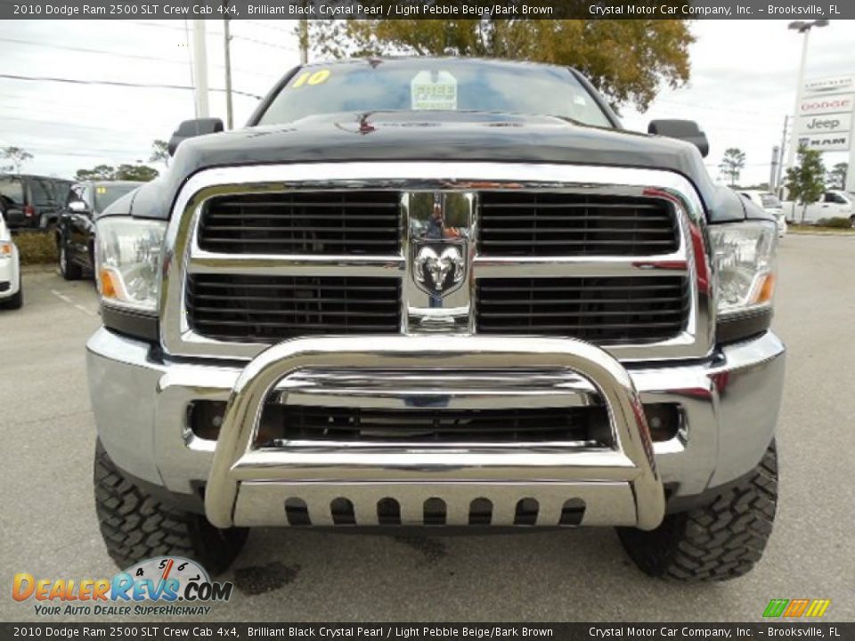 2010 Dodge Ram 2500 SLT Crew Cab 4x4 Brilliant Black Crystal Pearl / Light Pebble Beige/Bark Brown Photo #13