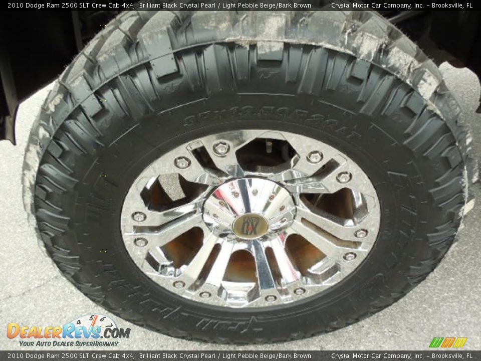 2010 Dodge Ram 2500 SLT Crew Cab 4x4 Brilliant Black Crystal Pearl / Light Pebble Beige/Bark Brown Photo #14