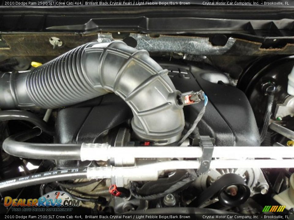2010 Dodge Ram 2500 SLT Crew Cab 4x4 Brilliant Black Crystal Pearl / Light Pebble Beige/Bark Brown Photo #16