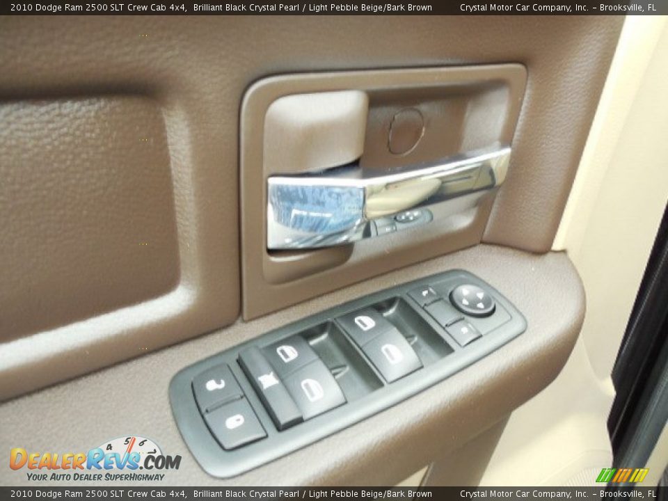 2010 Dodge Ram 2500 SLT Crew Cab 4x4 Brilliant Black Crystal Pearl / Light Pebble Beige/Bark Brown Photo #17
