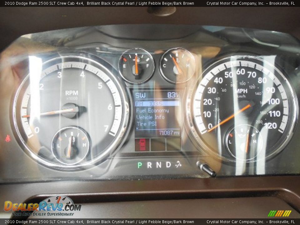 2010 Dodge Ram 2500 SLT Crew Cab 4x4 Brilliant Black Crystal Pearl / Light Pebble Beige/Bark Brown Photo #18