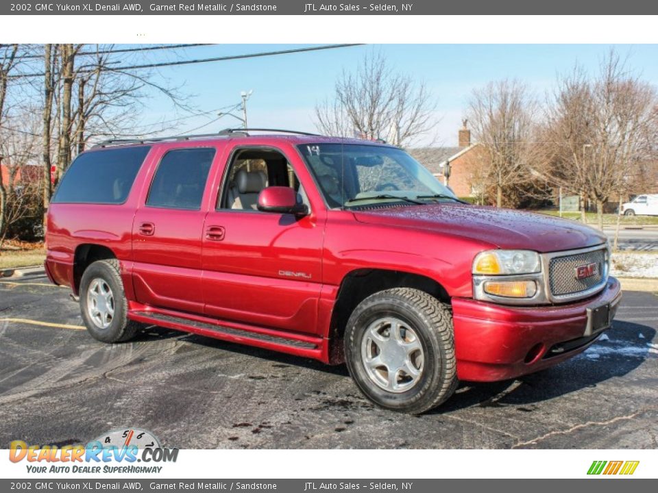 2002 GMC Yukon XL Denali AWD Garnet Red Metallic / Sandstone Photo #8