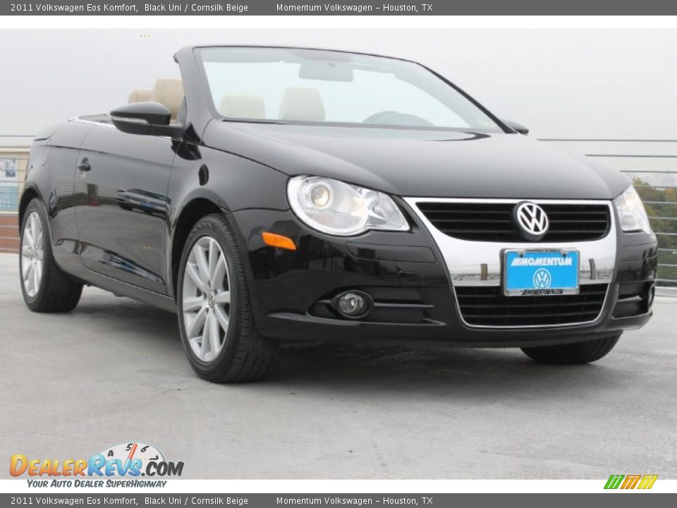 2011 Volkswagen Eos Komfort Black Uni / Cornsilk Beige Photo #1