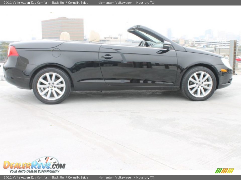 2011 Volkswagen Eos Komfort Black Uni / Cornsilk Beige Photo #2