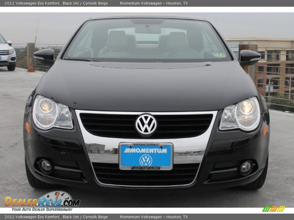 2011 Volkswagen Eos Komfort Black Uni / Cornsilk Beige Photo #4