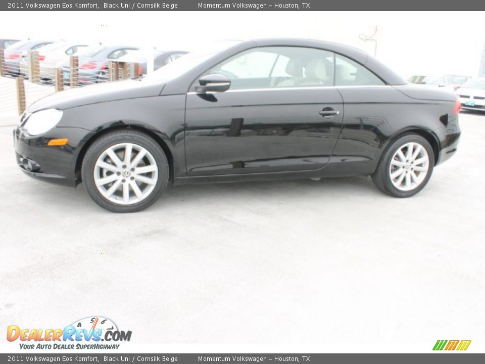 2011 Volkswagen Eos Komfort Black Uni / Cornsilk Beige Photo #7