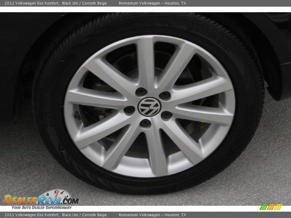 2011 Volkswagen Eos Komfort Black Uni / Cornsilk Beige Photo #8