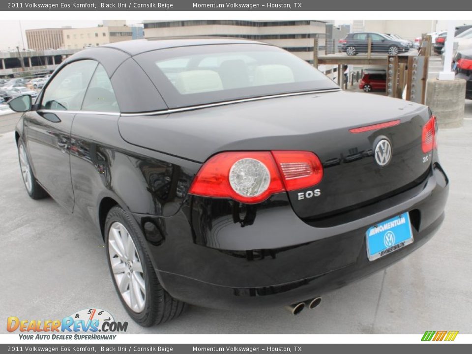 2011 Volkswagen Eos Komfort Black Uni / Cornsilk Beige Photo #9